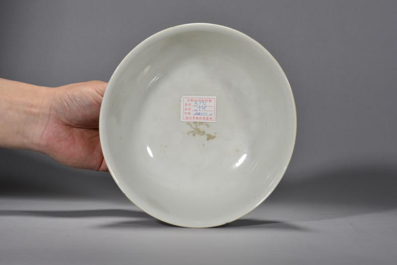 清雍正 粉彩牡丹纹大碗一对 - 图5