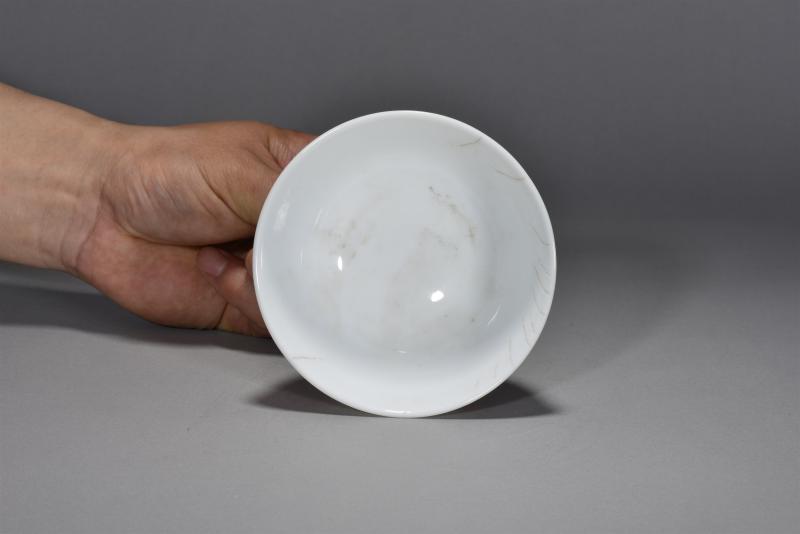 近现代 7501 釉中彩竹叶梅花碗 - 图6