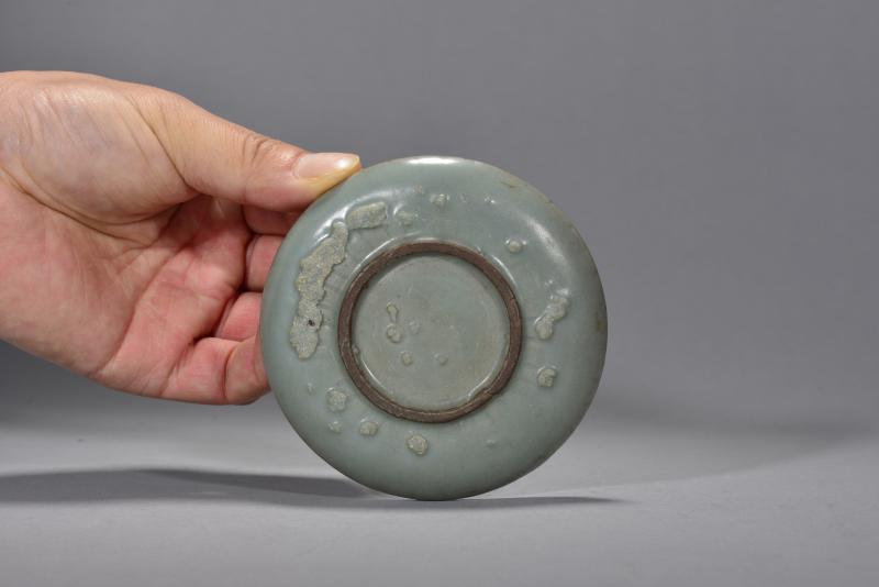 明 仿汝釉印泥盒 - 图4