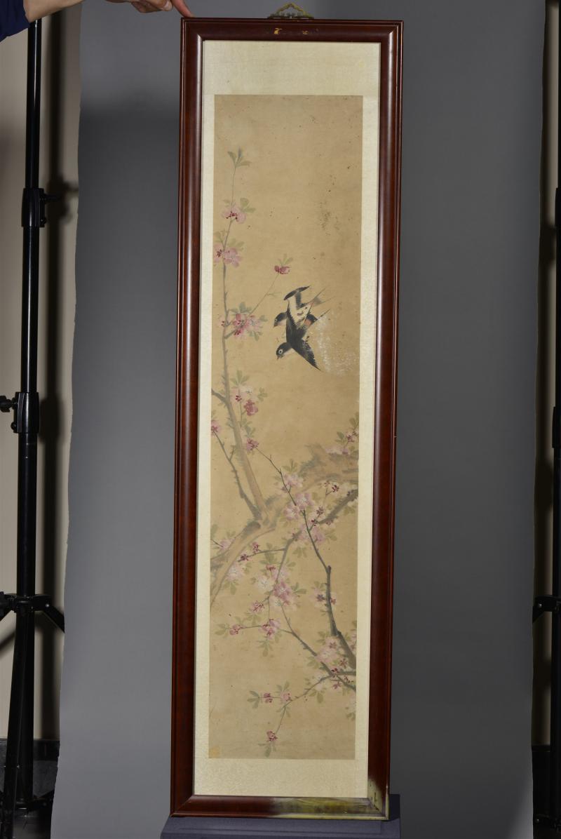 清光绪 胡经生花鸟纸本四条屏 - 图6