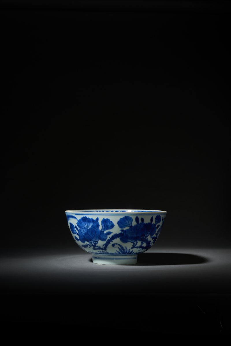 清康熙 青花锦鸡牡丹纹大碗 - 图3