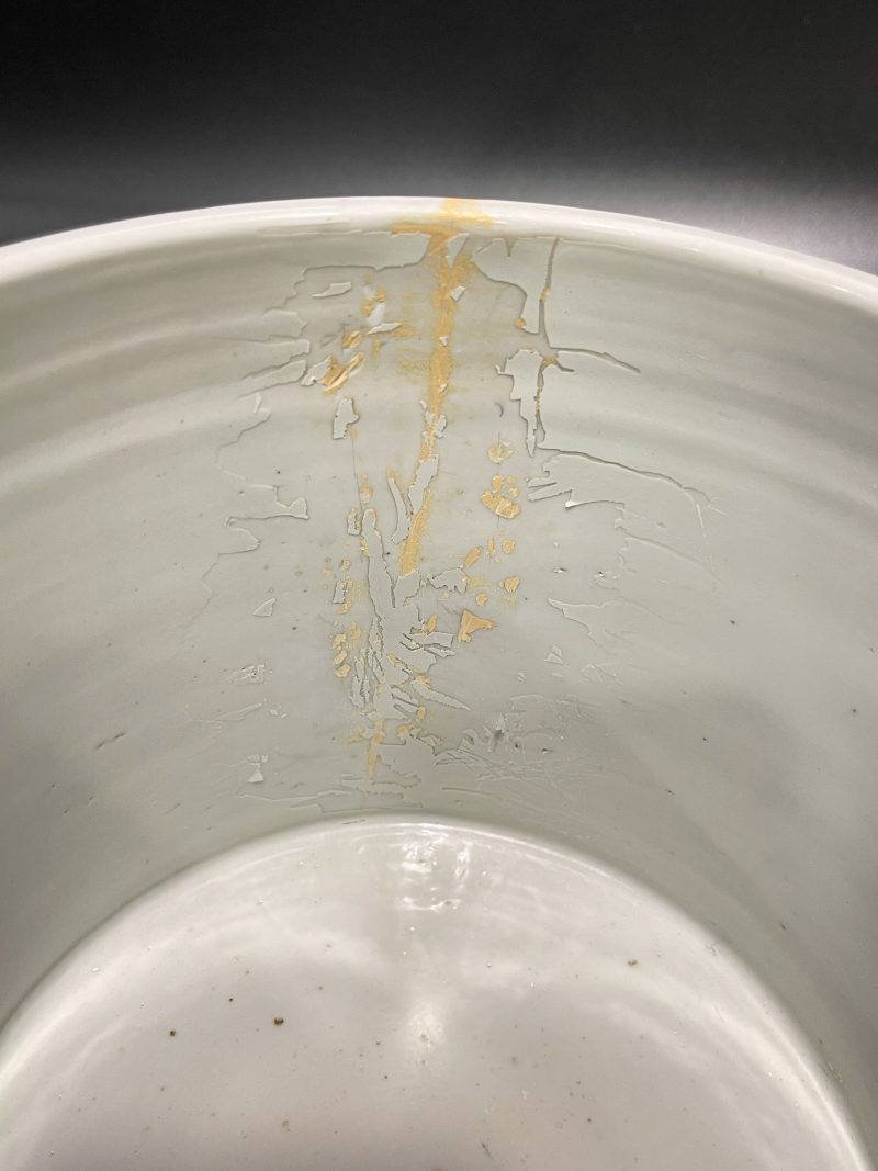 清康熙 青花雉鸡牡丹纹笔筒 - 图10