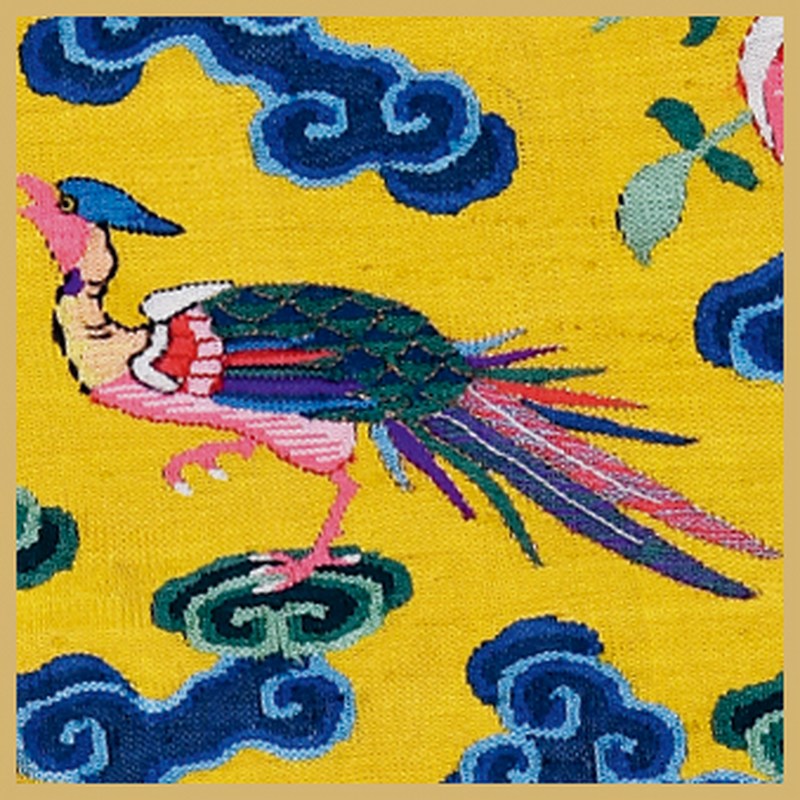 清同治 缂丝明黄十二章吉服袍 - 图2