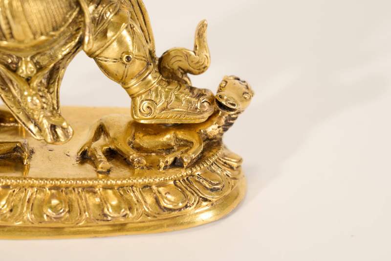 Lot925 明代 铜鎏金金刚玄母 - 图5