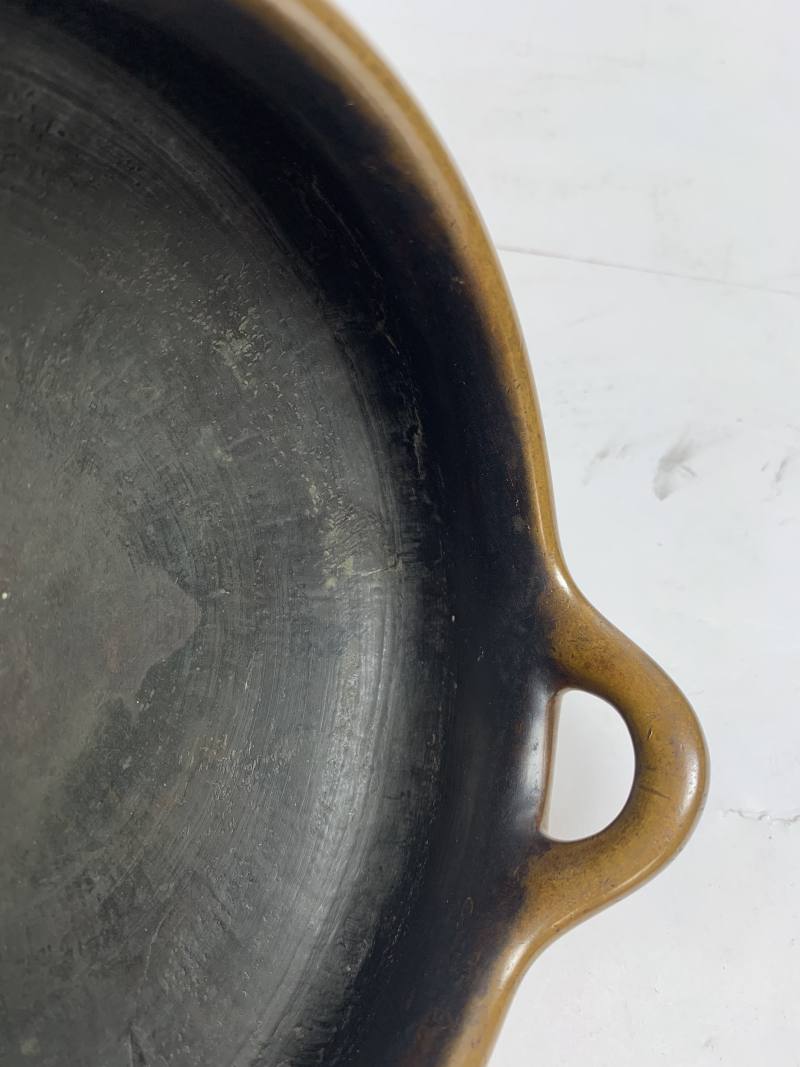 清早期 “启亮家藏”款铜冲天耳炉 - 图5