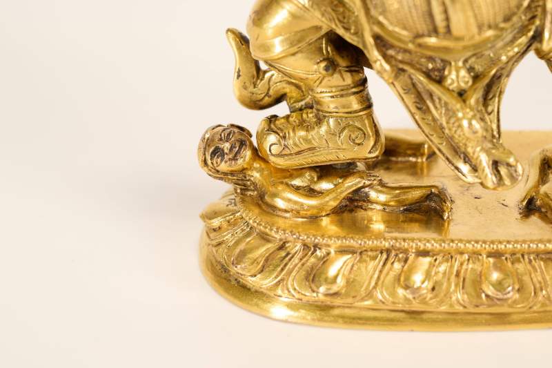 Lot925 明代 铜鎏金金刚玄母 - 图6