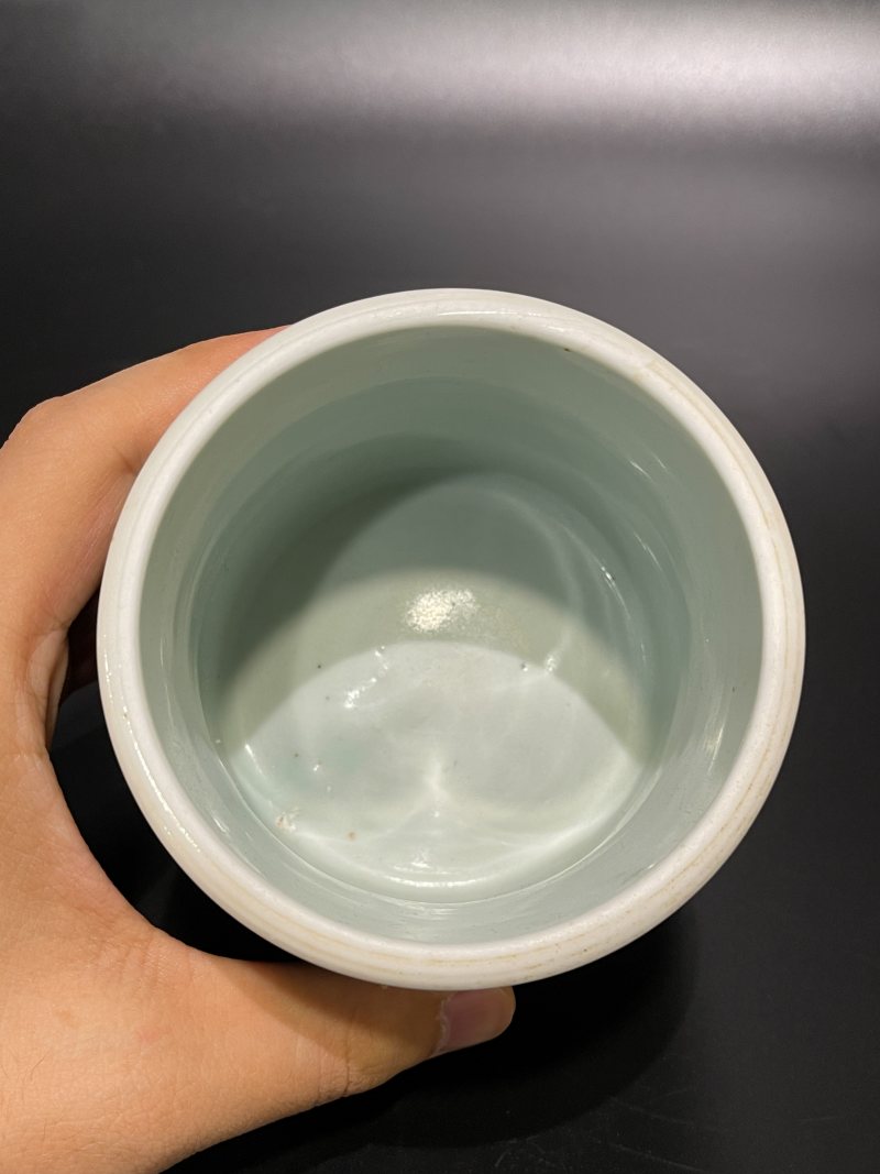 明崇祯 青花山水人物纹琴炉 - 图13