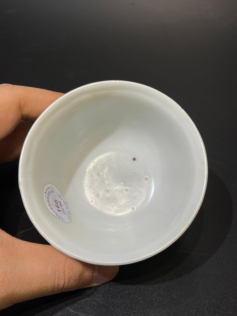 明早期 白釉茶圆 - 图6