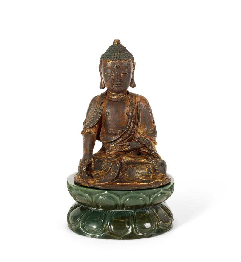 Lot919 明 铜释迦牟尼像