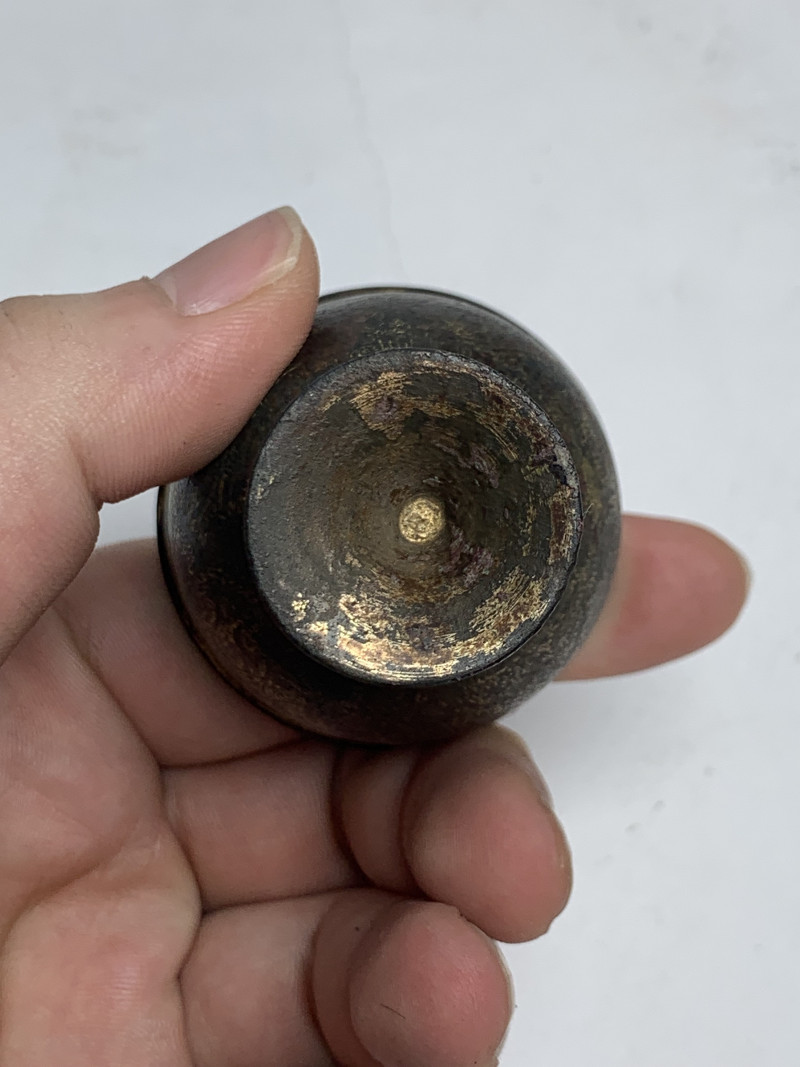 明 铜鎏金唐草纹高足杯 - 图7