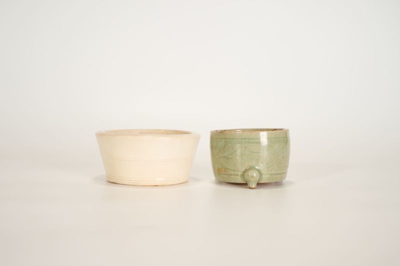 Lot815 明 龙泉漳州窑炉一组两件 - 图2