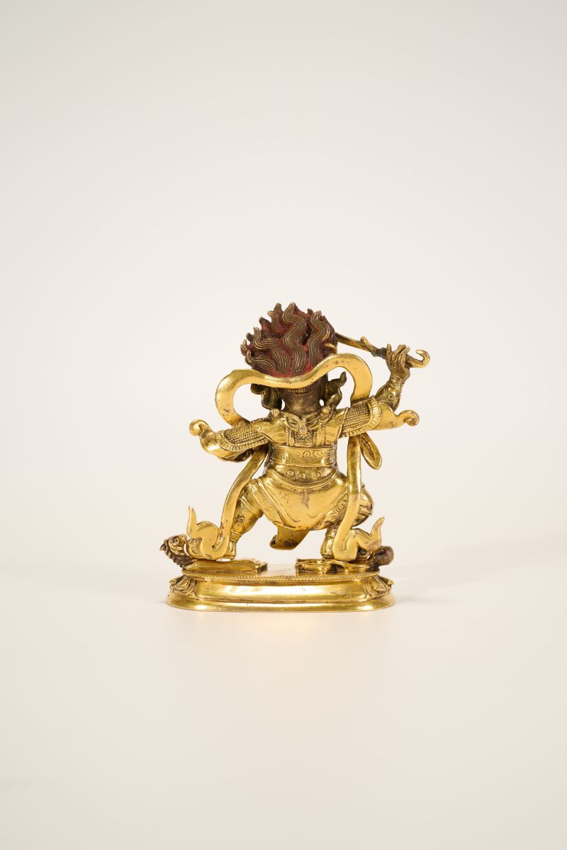 Lot925 明代 铜鎏金金刚玄母 - 图8
