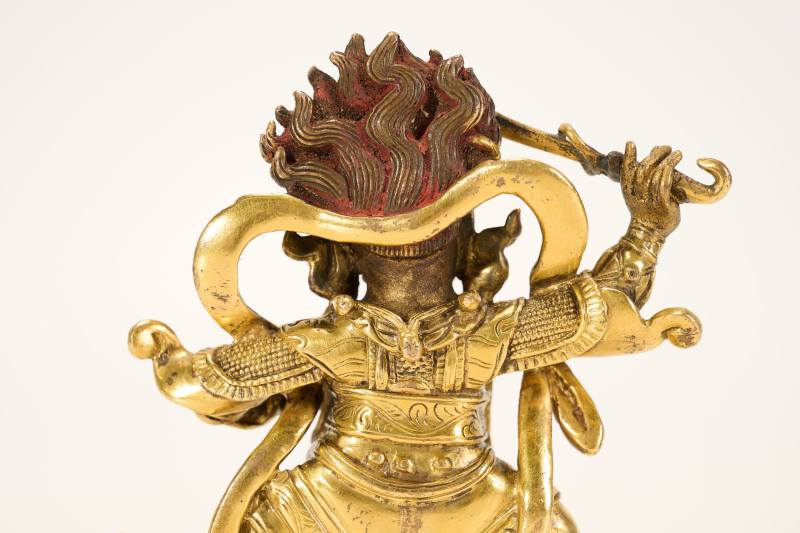 Lot925 明代 铜鎏金金刚玄母 - 图9