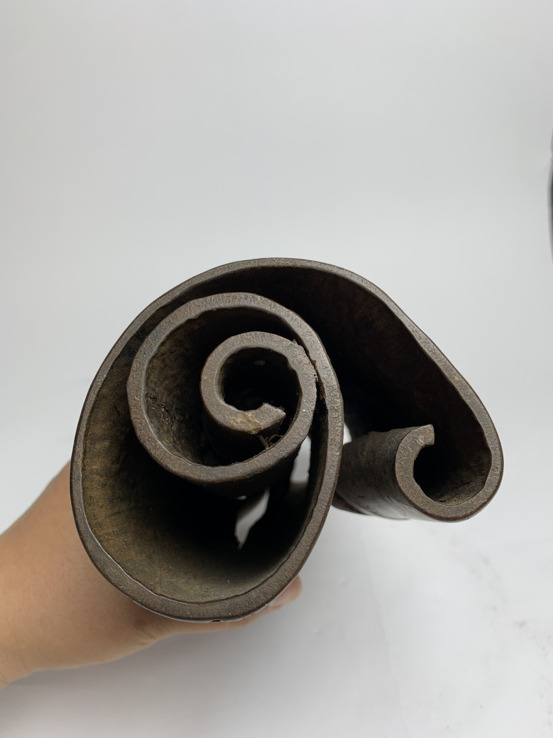 清 桂皮竹节随形脉枕 - 图10