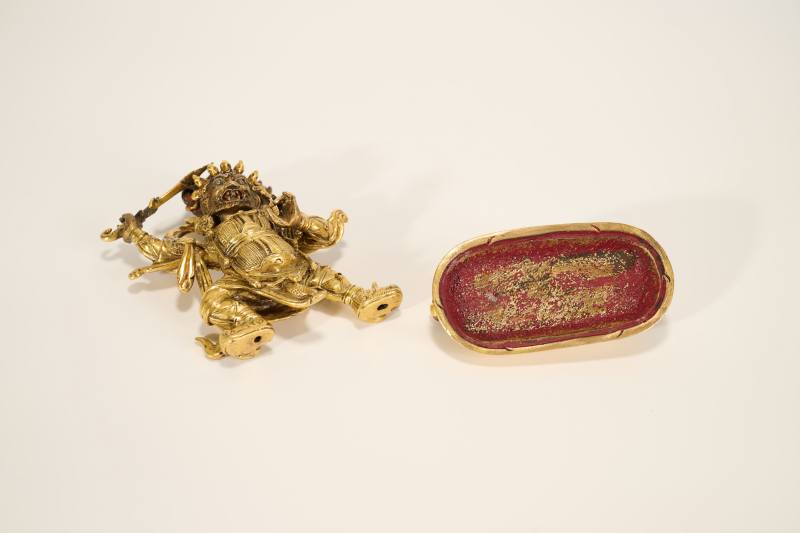 Lot925 明代 铜鎏金金刚玄母 - 图10