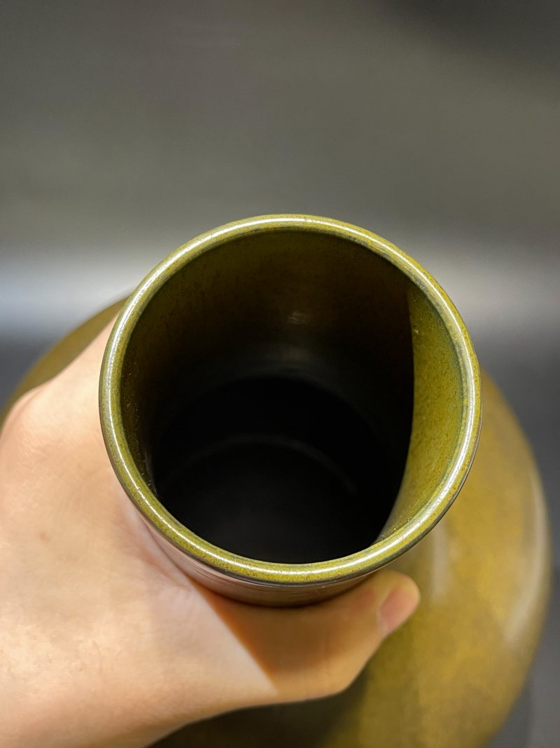 清光绪 厂官釉荸荠瓶 - 图9