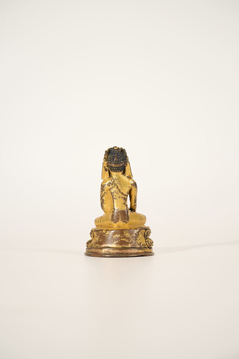 Lot907 明早期 铜鎏金释迦牟尼 - 图7