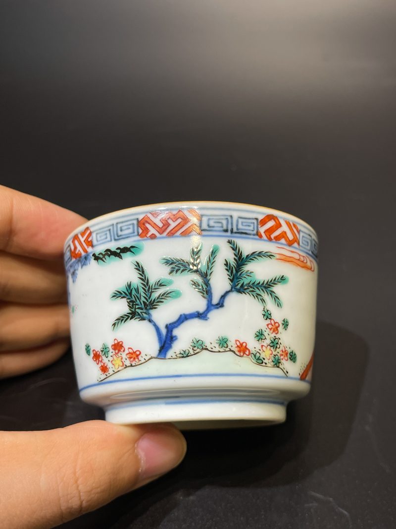 明末清初 青花五彩高士图琴炉 - 图6
