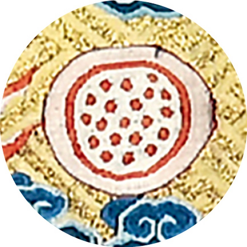 清道光 御用明黄地缂丝章纹金龙纹饰片一组四片 - 图6