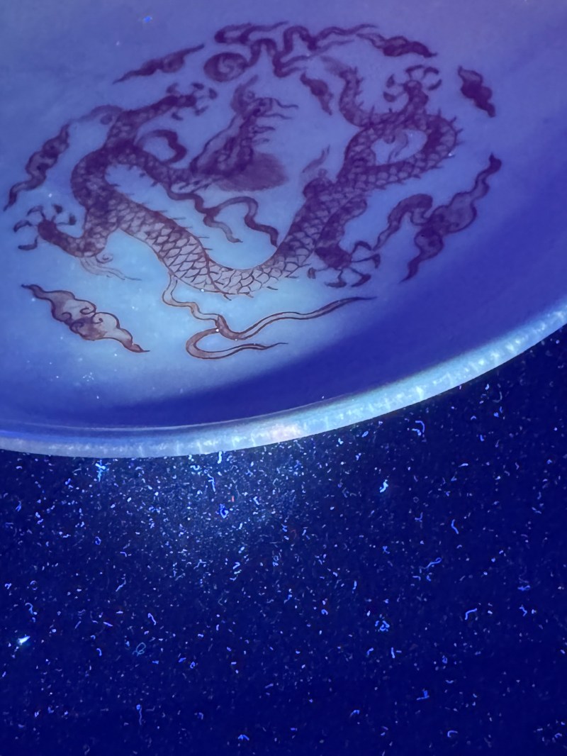 清康熙 矾红龙纹盘一对 - 图22
