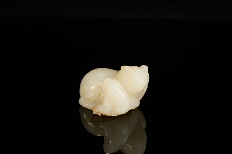 Lot1062 清 白玉金蟾 - 图3