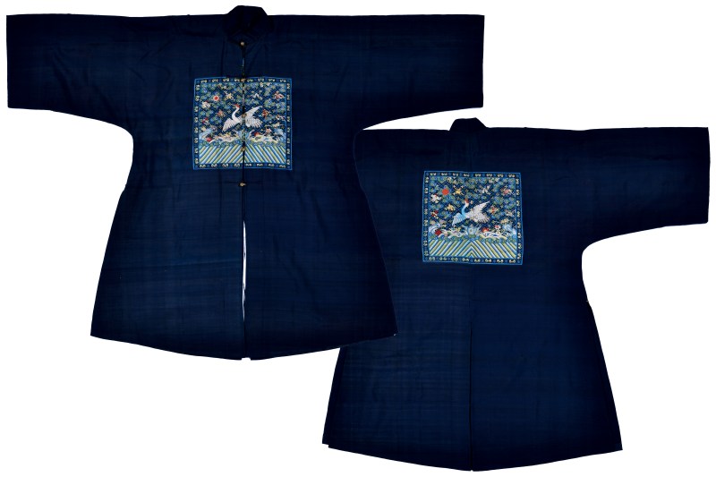 清道光 一品仙鹤补服