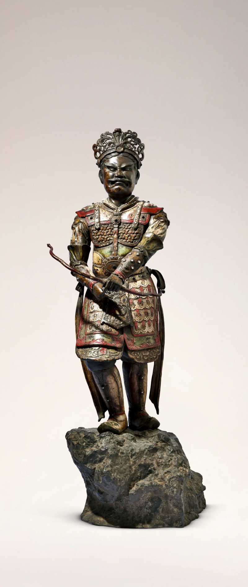 明 铜护法力士像
