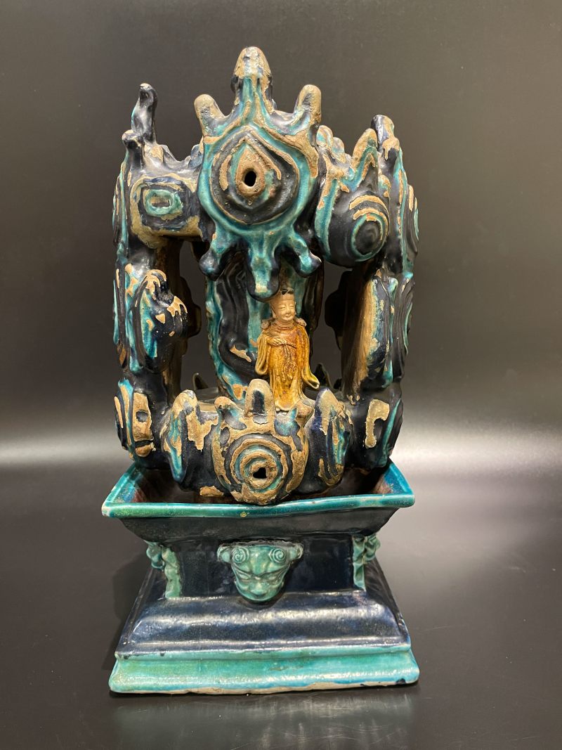 明 珐华仙人洞造像香薰 - 图2
