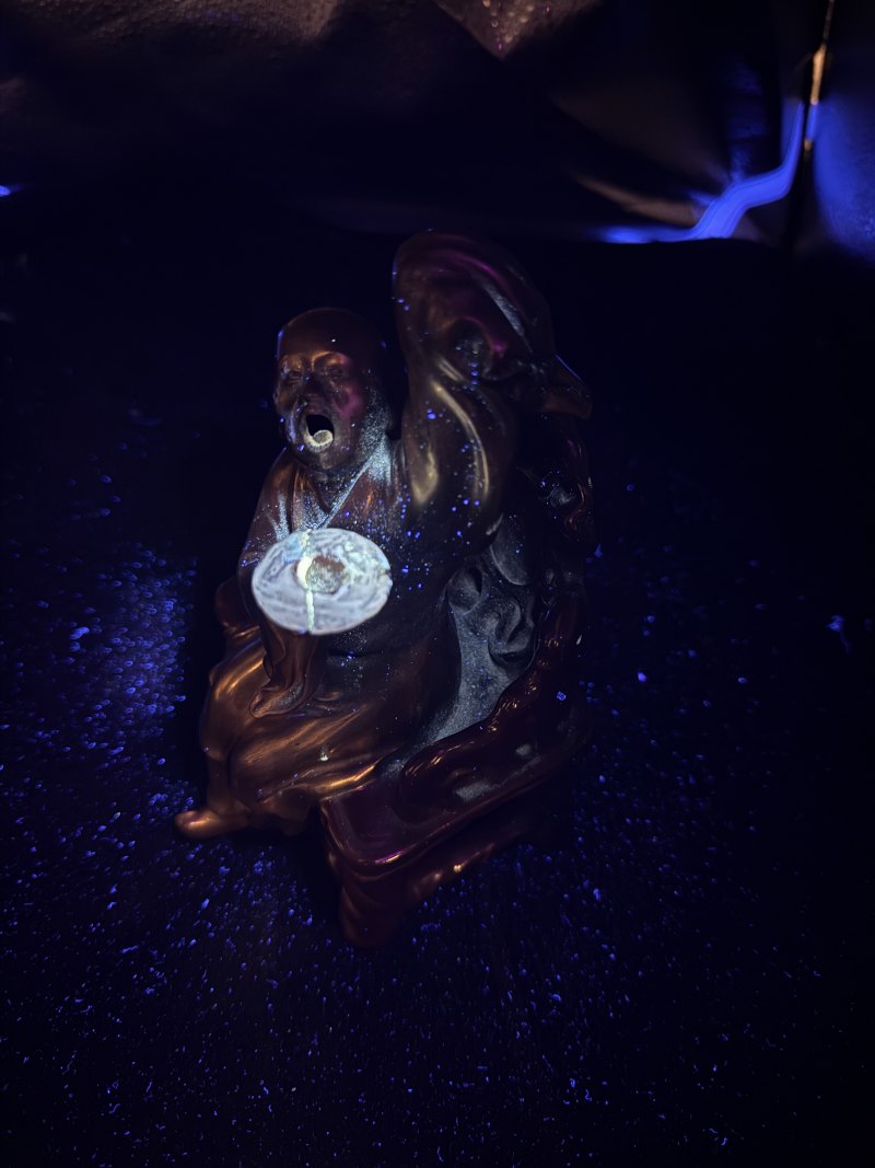 清乾隆 粉彩描金罗汉坐像一对 - 图21