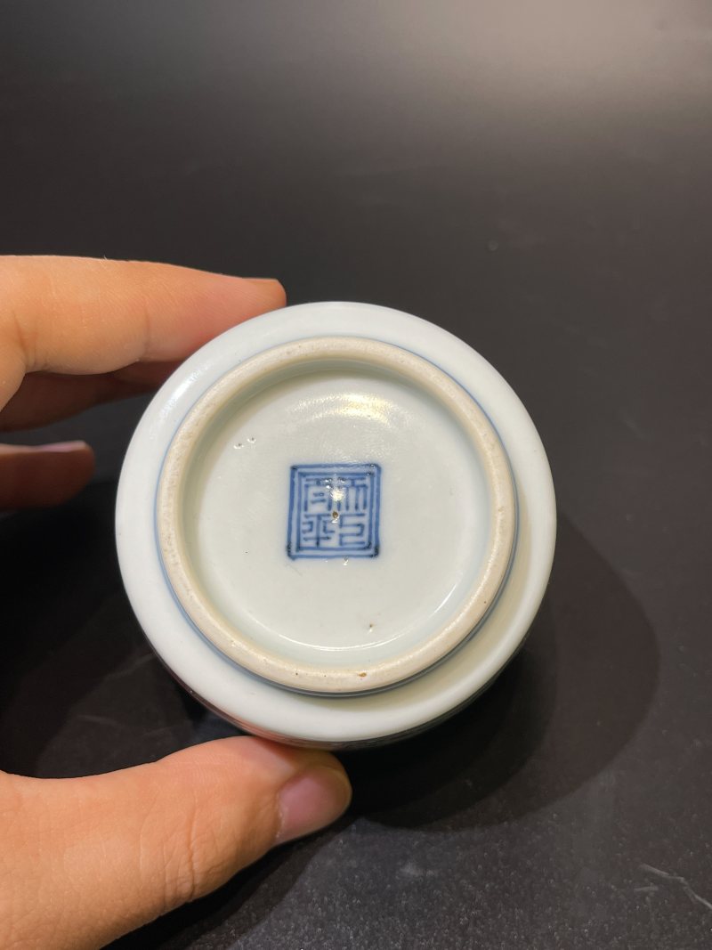 明末清初 青花五彩高士图琴炉 - 图9