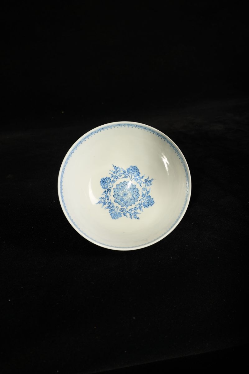 Lot838 清乾隆 青花鸡心碗 - 图7