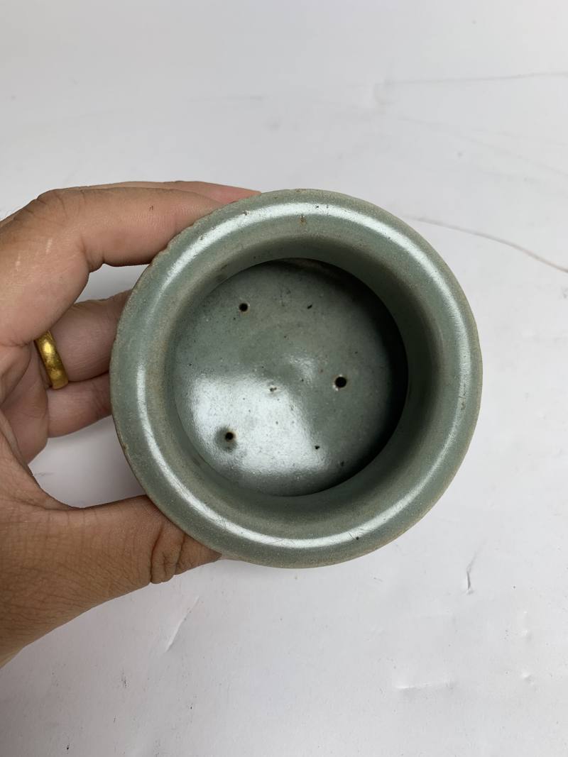 清 龙泉青釉鬲式炉 - 图7