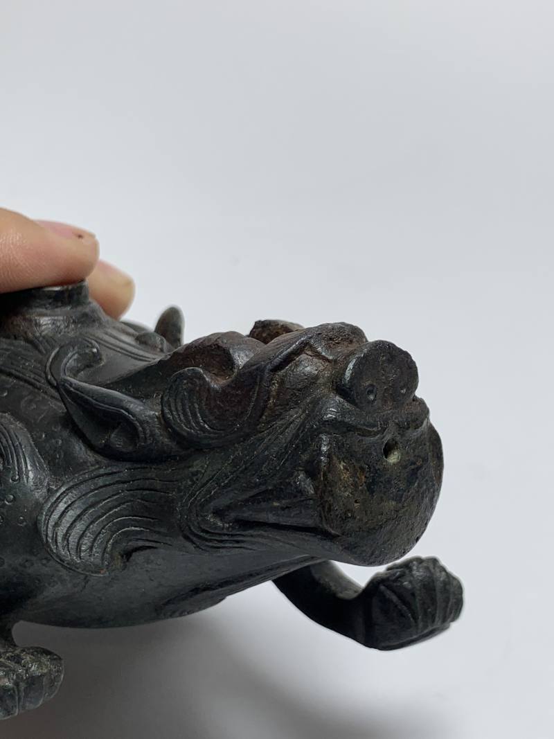 明 铜辟邪砚滴 - 图4