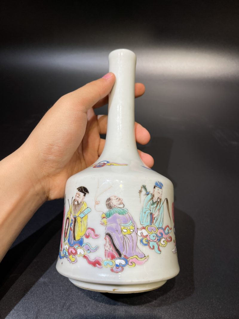 清雍正 粉彩八仙祝寿图摇玲尊 - 图7