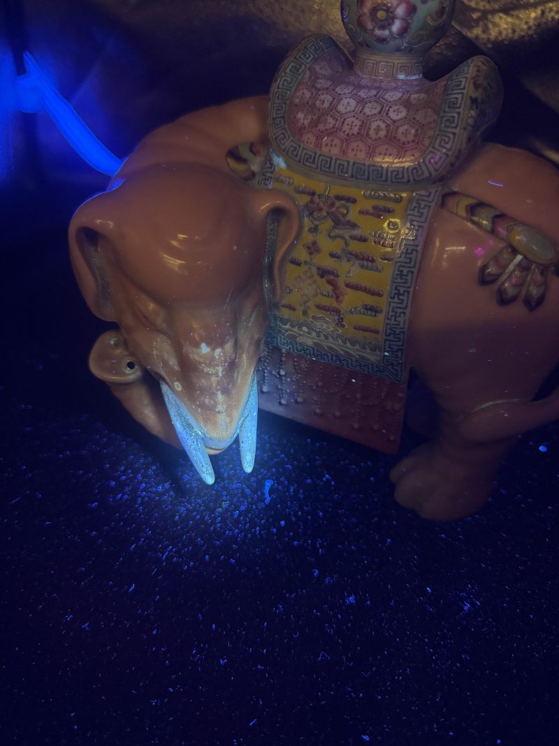 清 粉彩太平有象摆件 - 图14
