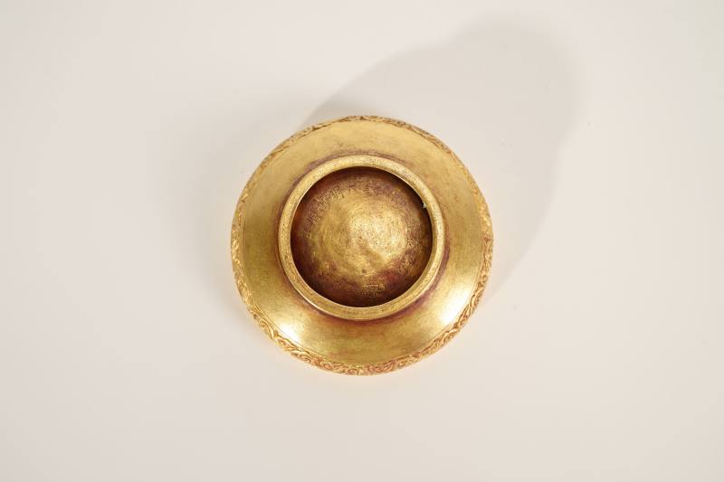 Lot936 明 金双凤纹粉盒 - 图6