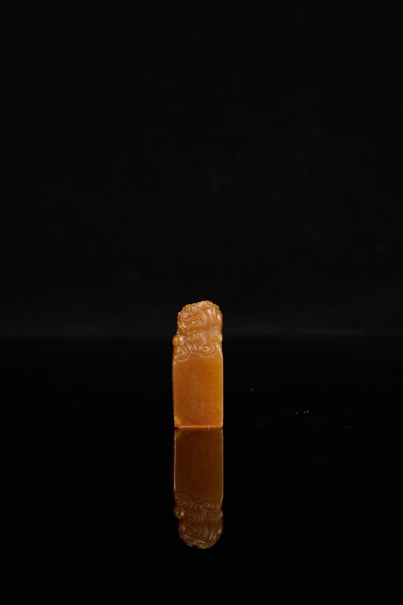 Lot1023 近代 “立夫”款田黄印章 - 图6
