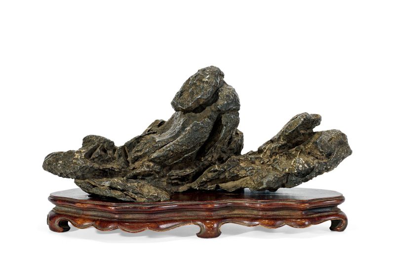 Lot969 清 英石“逐浪”山子摆件