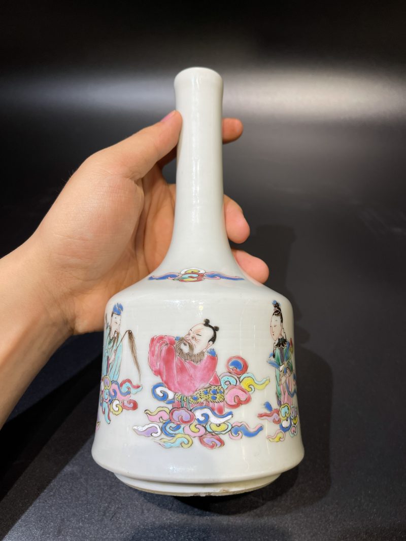清雍正 粉彩八仙祝寿图摇玲尊 - 图9