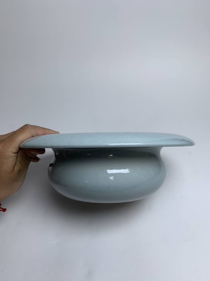 清 天青釉笔洗 - 图3