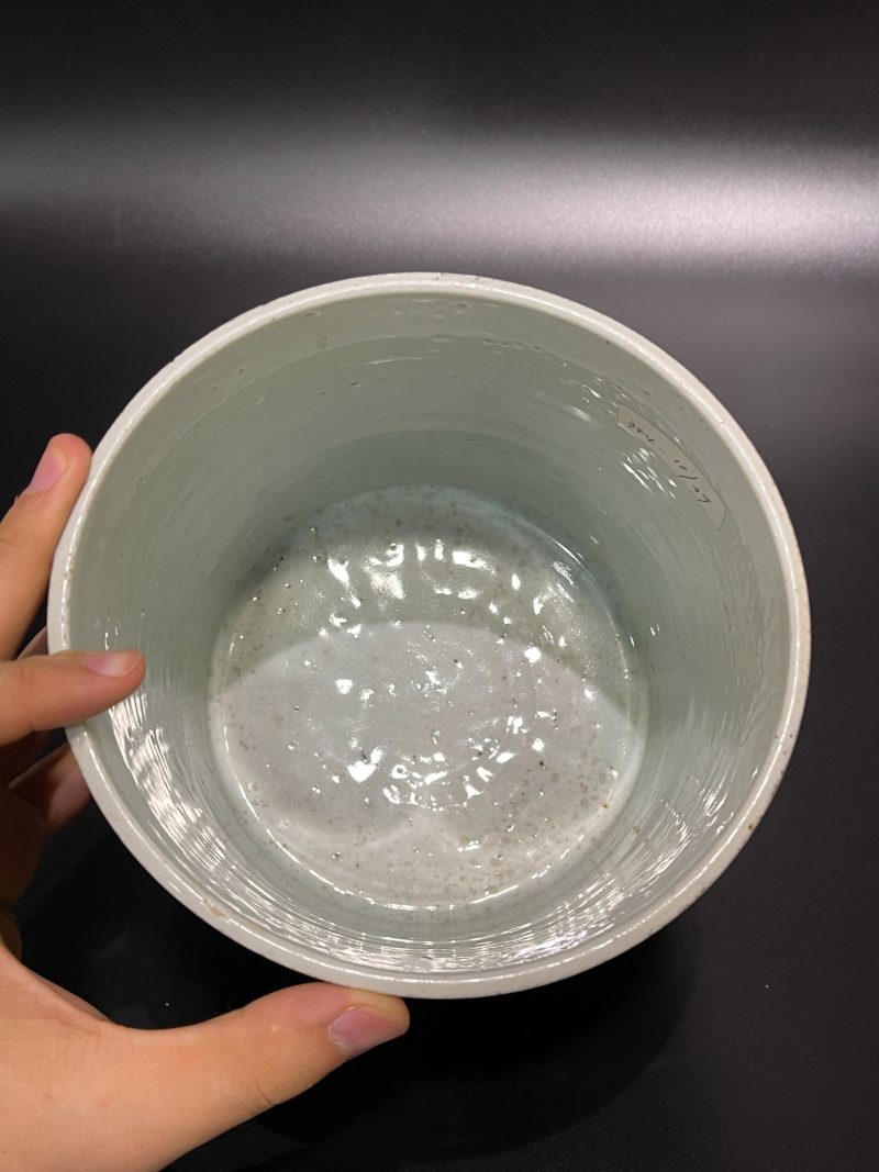 清康熙 青花山水松阁图笔筒 - 图13