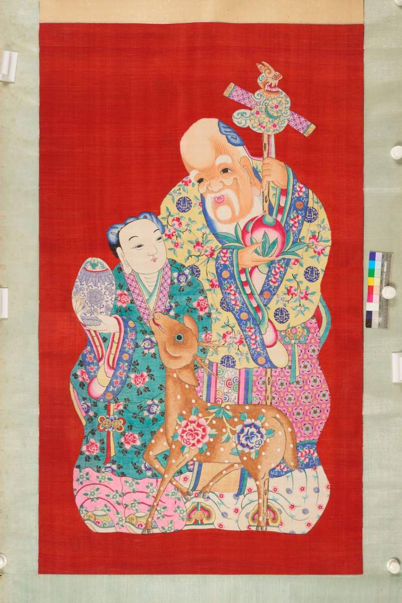 Lot1024 清 苏绣寿星图 - 图2