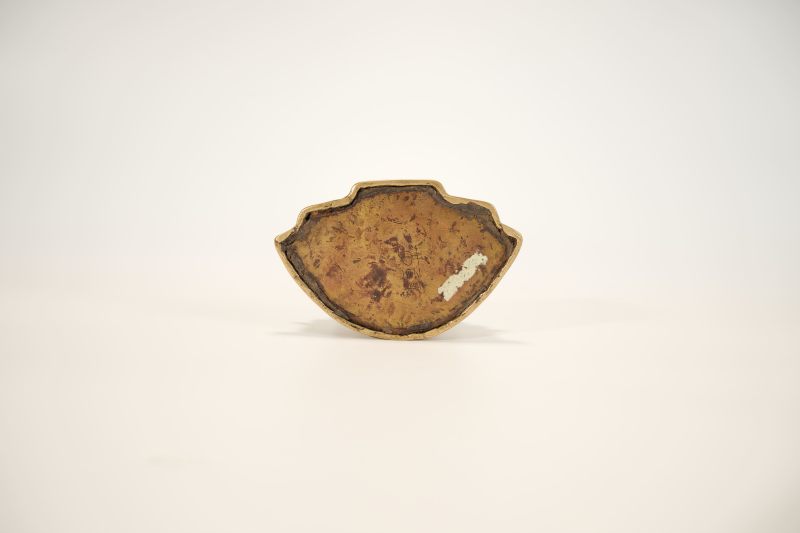 Lot905 14世纪 合金铜嵌红铜释迦成道像 - 图9