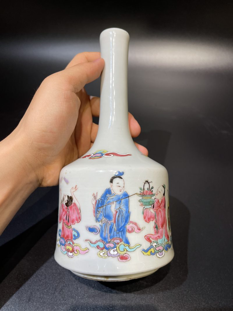 清雍正 粉彩八仙祝寿图摇玲尊 - 图12