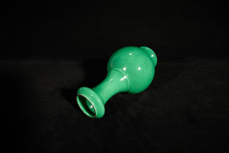 Lot846 清乾隆 绿釉盘口尊 - 图6