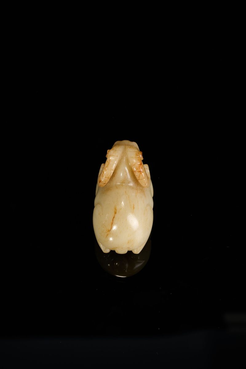 Lot1061 清 白玉羊羊得意 - 图5