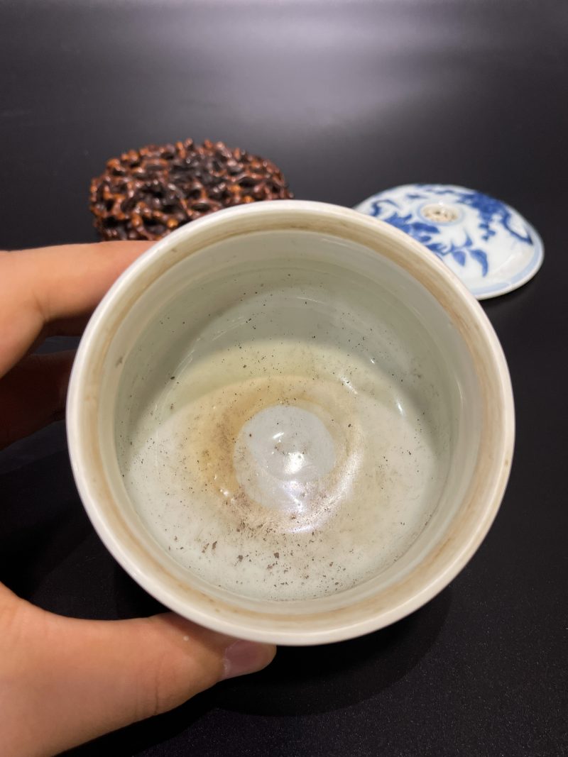 明崇祯 青花折枝花卉纹香薰 - 图10