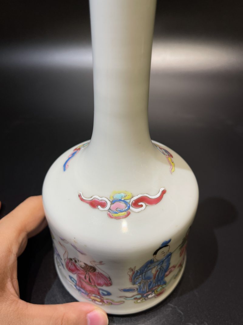 清雍正 粉彩八仙祝寿图摇玲尊 - 图13