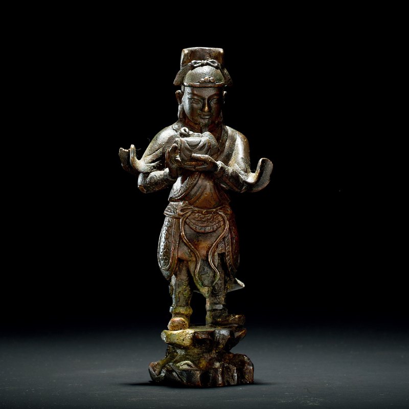 明 铜关平像