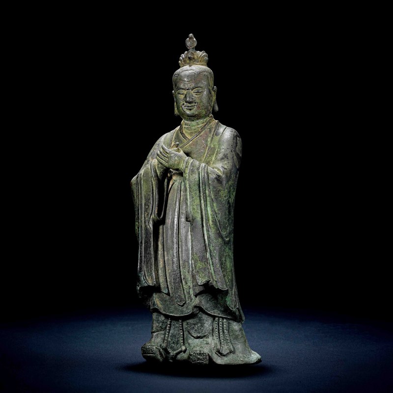 明 铜紫阳真人像